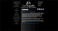 Desktop Screenshot of chapellechretienne.com